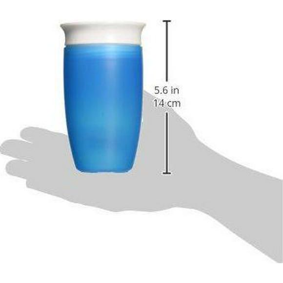 Munchkin Miracle 360 Toddler Sippy Cup, Spill Proof, 10 Ounce, 2 Pack, Green/Blue,735282470202