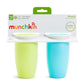 Munchkin Miracle 360 Toddler Sippy Cup, Spill Proof, 10 Ounce, 2 Pack, Green/Blue,735282470202