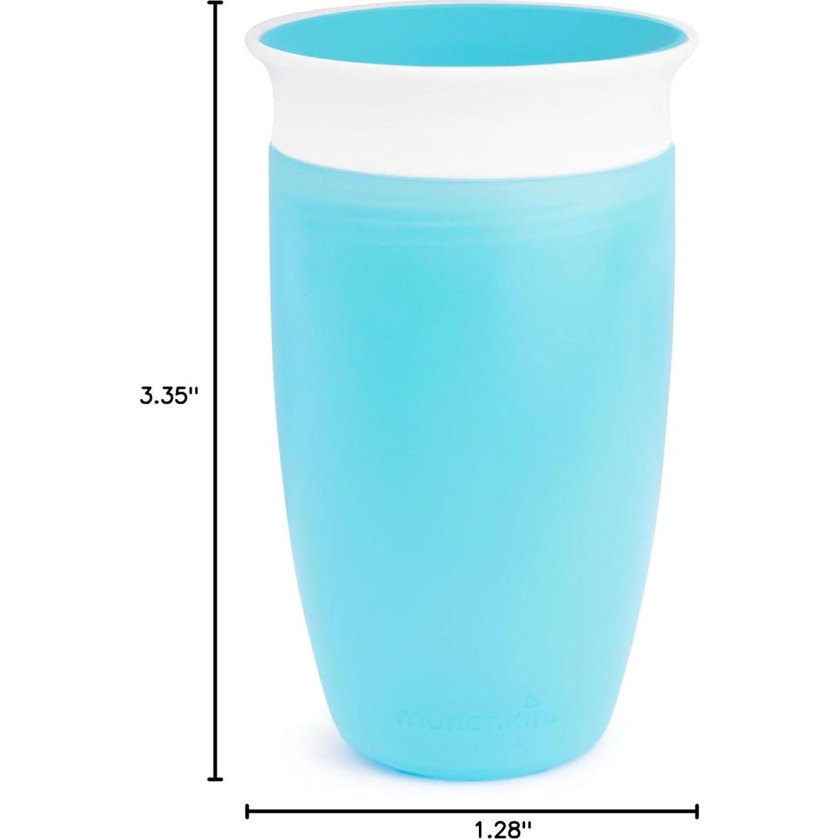 Munchkin Miracle 360 Toddler Sippy Cup, 10 Ounce, Blue,735282179808