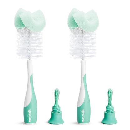 Munchkin Sponge Bottle Brush, 2 Pack, Green,735282271809