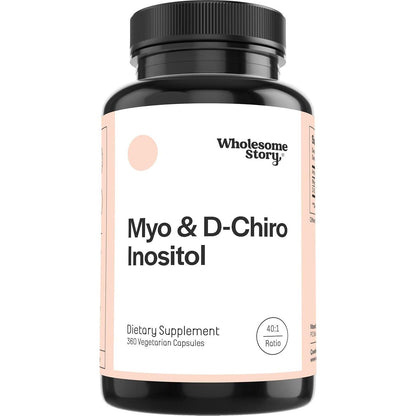 Wholesome Story Myo-Inositol and D-Chiro Inositol Supplement for Women’s Fertility & Hormone Balance, 90-Day Supply