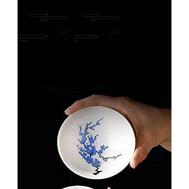 NC Sakura Cup Japanese Ceramic Sake Cups Can Change Color With Temperature Sake Set Color Changing Cups Soju Cups, White, 1 Count (Pack Of 1),609755054629