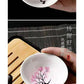 NC Sakura Cup Japanese Ceramic Sake Cups Can Change Color With Temperature Sake Set Color Changing Cups Soju Cups, White, 1 Count (Pack Of 1),609755054629