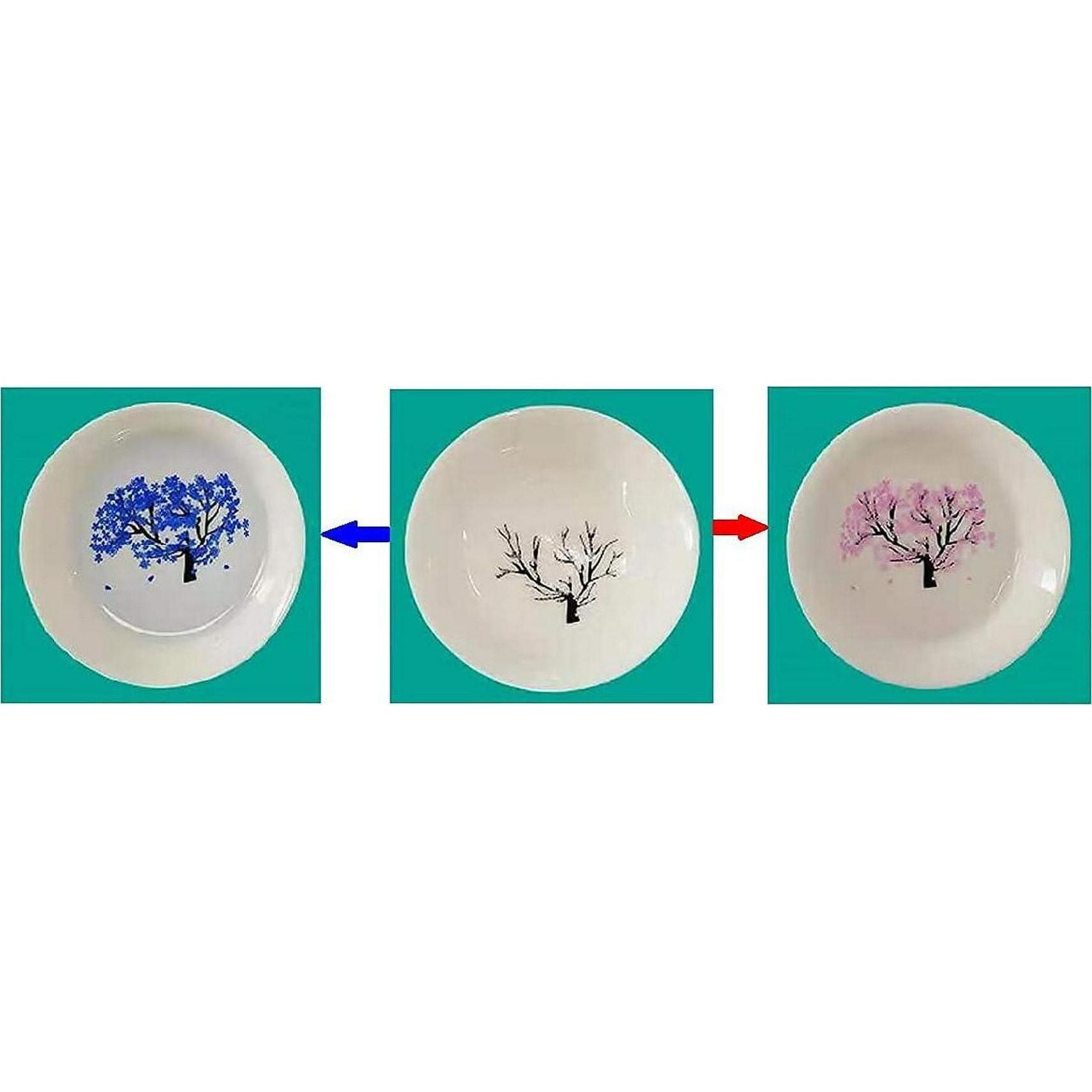 NC Sakura Cup Japanese Ceramic Sake Cups Can Change Color With Temperature Sake Set Color Changing Cups Soju Cups, White, 1 Count (Pack Of 1),609755054629