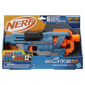 NERF Elite 2.0 RD-6 Dart Blaster, 12 Darts, Rotating Drum, Ages 8+, Outdoor Action Toy Gun for Kids