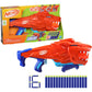 NERF Wild LionFury Dart Blaster, Includes 16 Darts, Easy-Play Blaster Toy for Kids Ages 6+