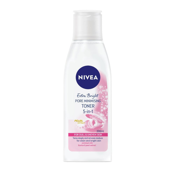 Nivea Extra Bright Pearl Extract 5-In-1 Pore Minimising Toner For Dull/Uneven Skin 200ml