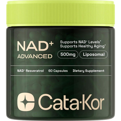 Cata-Kor NMN Supplement Alternative - Liposomal NAD W/Resveratrol - High Purity NAD Supplement For Anti-Aging, Energy, Focus
