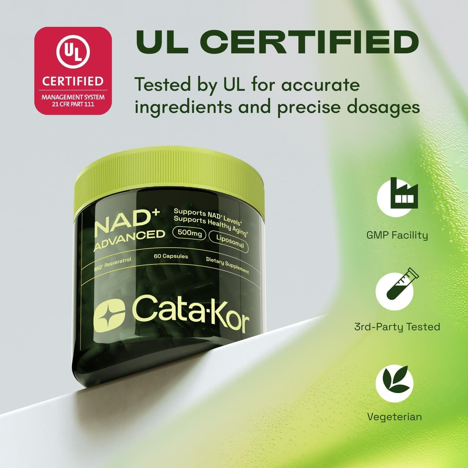 β-NMN Return Cata-Kor NMN Supplement Alternative - Liposomal NAD W