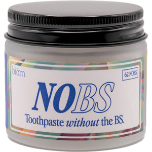 BioM Nobs No Bad Stuff Toothpaste Tablets, Nano Hydroxyapatite, Fluoride & Plastic-Free, Eco-Friendly & Travel-Sized, 1-Month Supply
