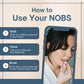 Biom Nobs No Bad Stuff Toothpaste Tablets, Nano Hydroxyapatite, Fluoride & Plastic-Free, Eco & Travel Friendly, Remineralize with NHA, 3-Month Supply