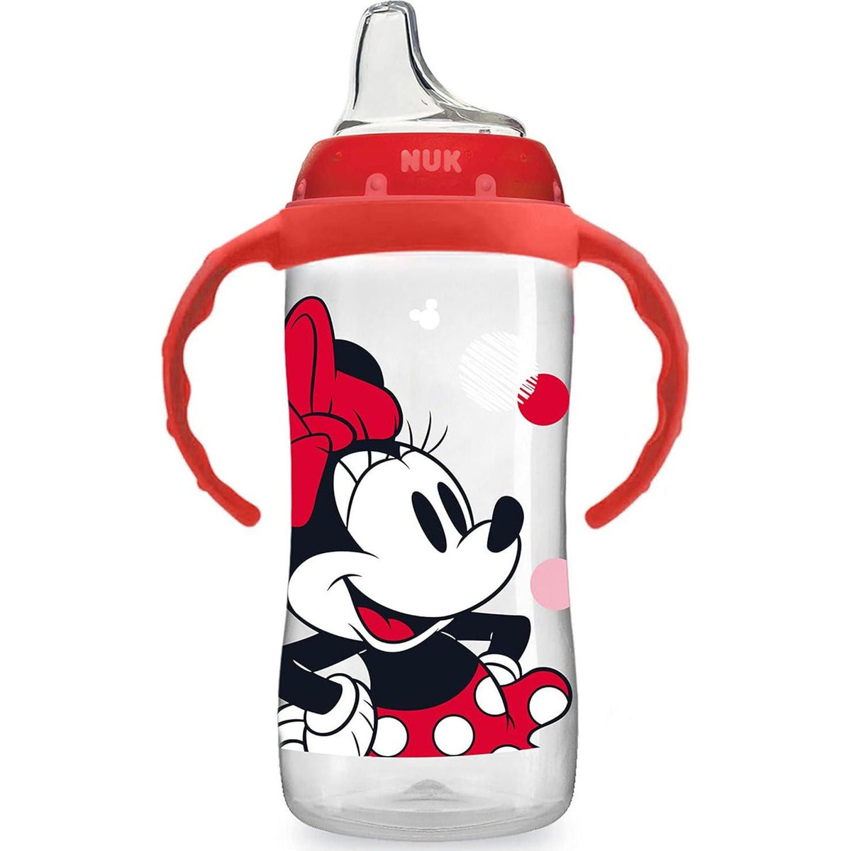 NUK Disney Large Learner Spill Proof Sippy Cup, Minnie Mouse, 10 Oz 1Pack BPA Free, Spill Proof Sippy Cup,885131690821