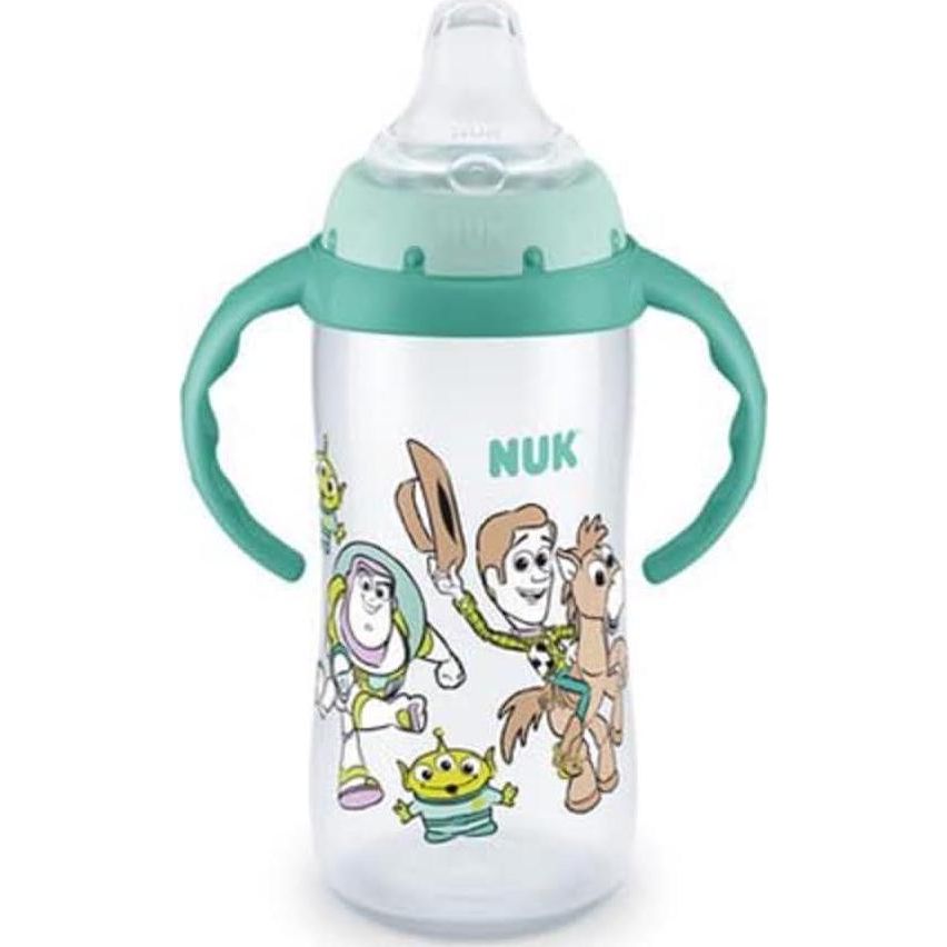 NUK Plastic Disney Learner Cup, 10 Oz, 9+ Months BPA Free, Spill Proof Sippy Cup,885131702258