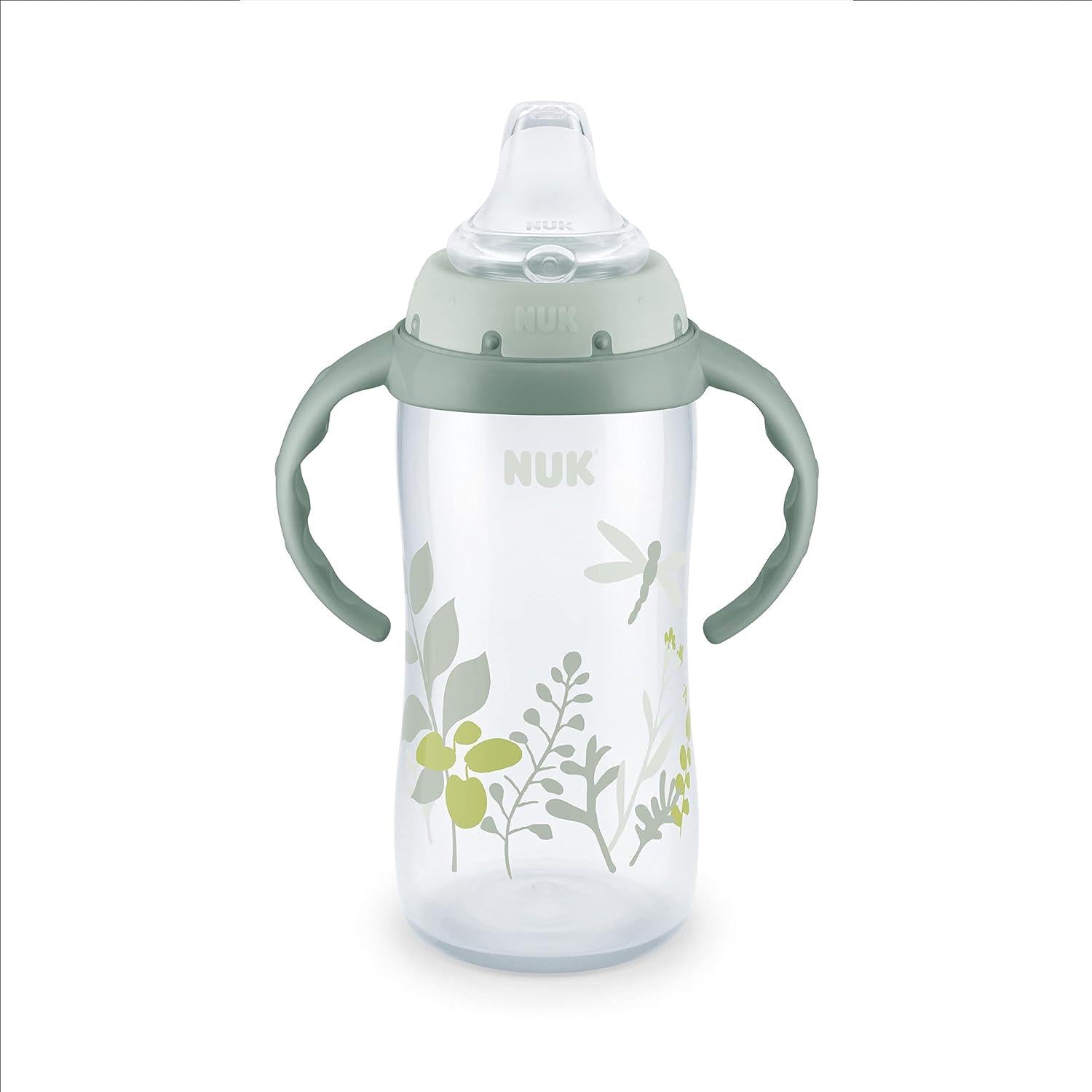 NUK For Nature Learner Cup, 10 Oz, 9+ Months BPA Free, Spill Proof Sippy Cup,885131701381