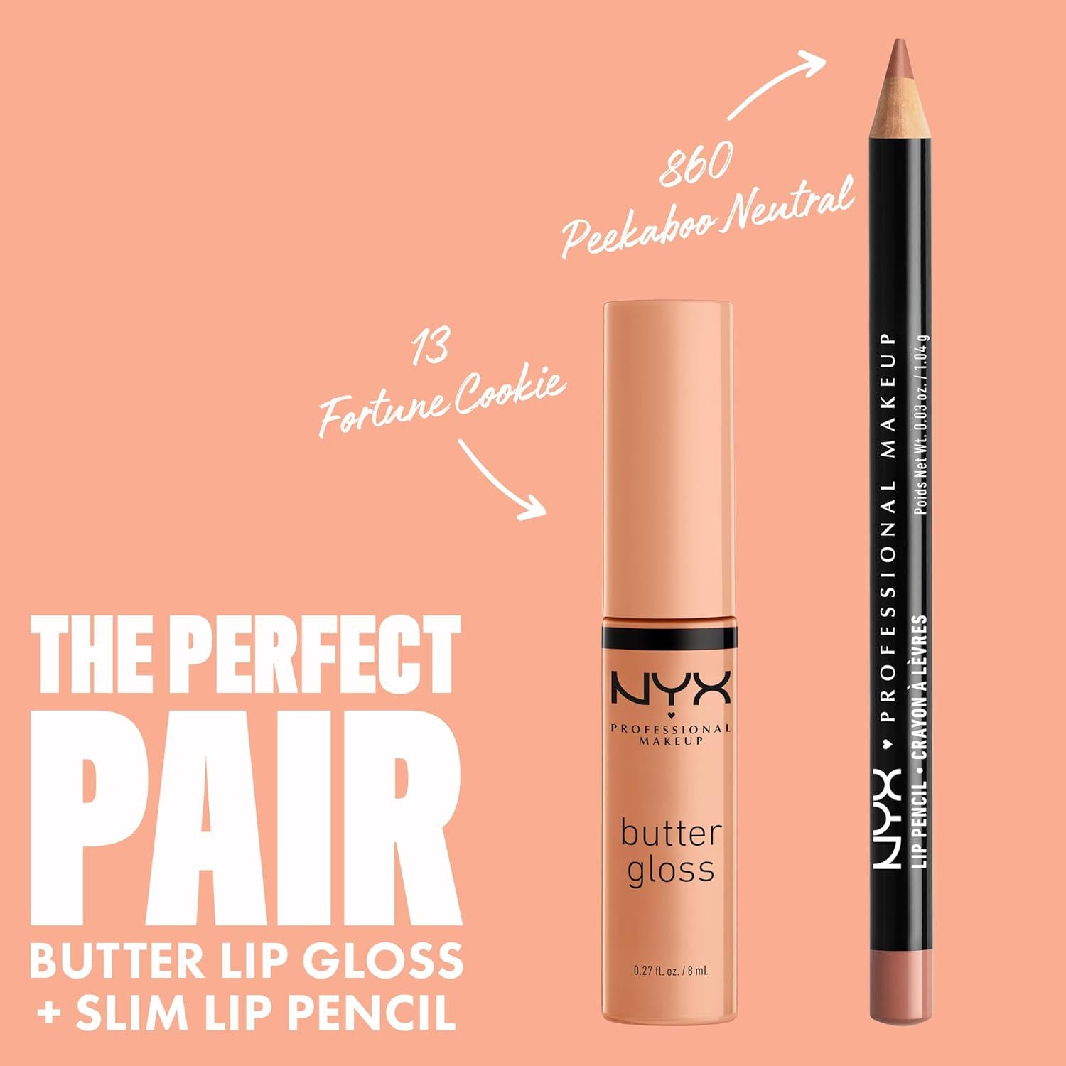 NYX PROFESSIONAL MAKEUP Butter Gloss, Non-Sticky Lip Gloss - Fortune Cookie (True Nude),