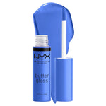 NYX PROFESSIONAL MAKEUP Butter Gloss, Non-Sticky Lip Gloss - Blueberry Tart (Periwinkle Blue),