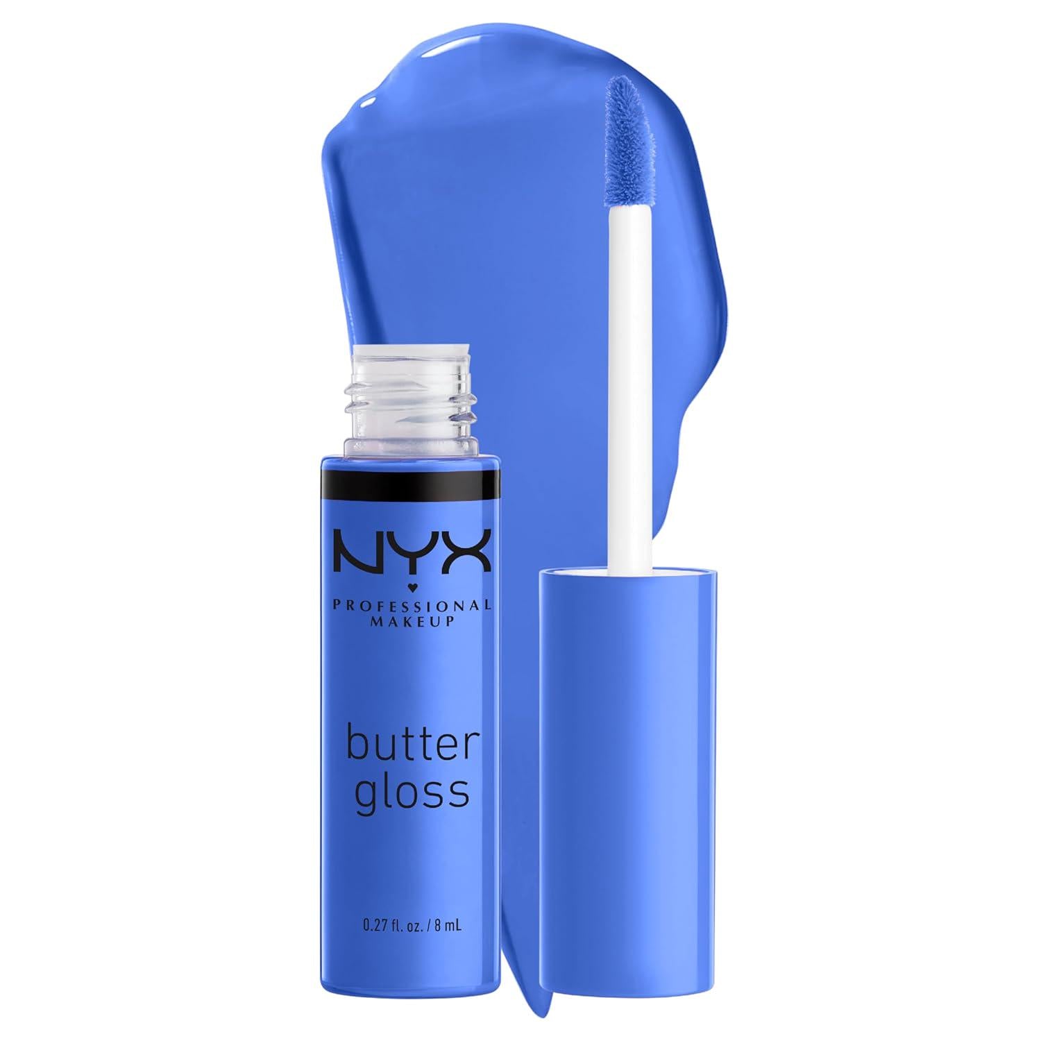 NYX PROFESSIONAL MAKEUP Butter Gloss, Non-Sticky Lip Gloss - Blueberry Tart (Periwinkle Blue),