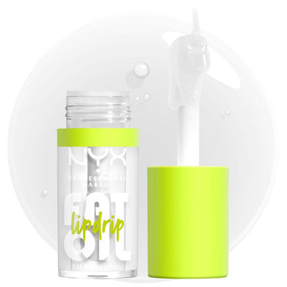 NYX PROFESSIONAL MAKEUP NYX PROFESSIONAL MAKEUP Fat Oil Lip Drip, Moisturizing Lip Oil Gloss, Vegan Tinted Formula, Up To 12 HR Hydration - My Main (Clear)