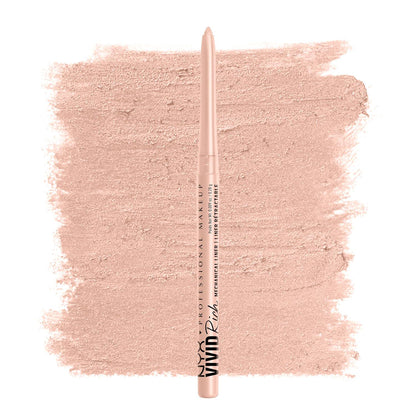 NYX PROFESSIONAL MAKEUP NYX PROFESSIONAL MAKEUP Mechanical Eye Pencil, Vivid Rich Mechanical, Creamy Retractable Eyeliner - Quartz Queen, White Eyeliner
