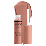 NYX PROFESSIONAL MAKEUP Butter Gloss, Non-Sticky Lip Gloss - Madeleine (Mid-Tone Nude),