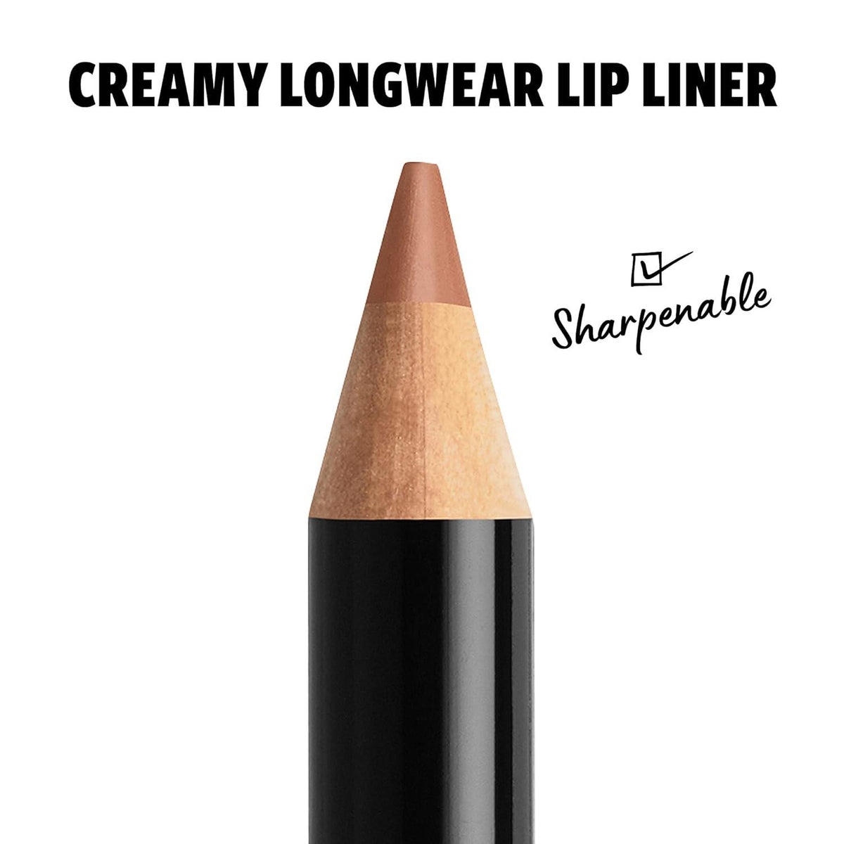 NYX PROFESSIONAL MAKEUP Slim Lip Pencil, Long-Lasting Creamy Lip Liner - Natural,