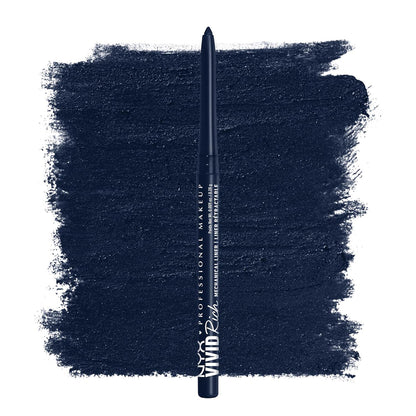 NYX PROFESSIONAL MAKEUP NYX PROFESSIONAL MAKEUP Mechanical Eye Pencil, Vivid Rich Mechanical, Creamy Retractable Eyeliner - Sapphire Bling, Deep Blue Eyeliner