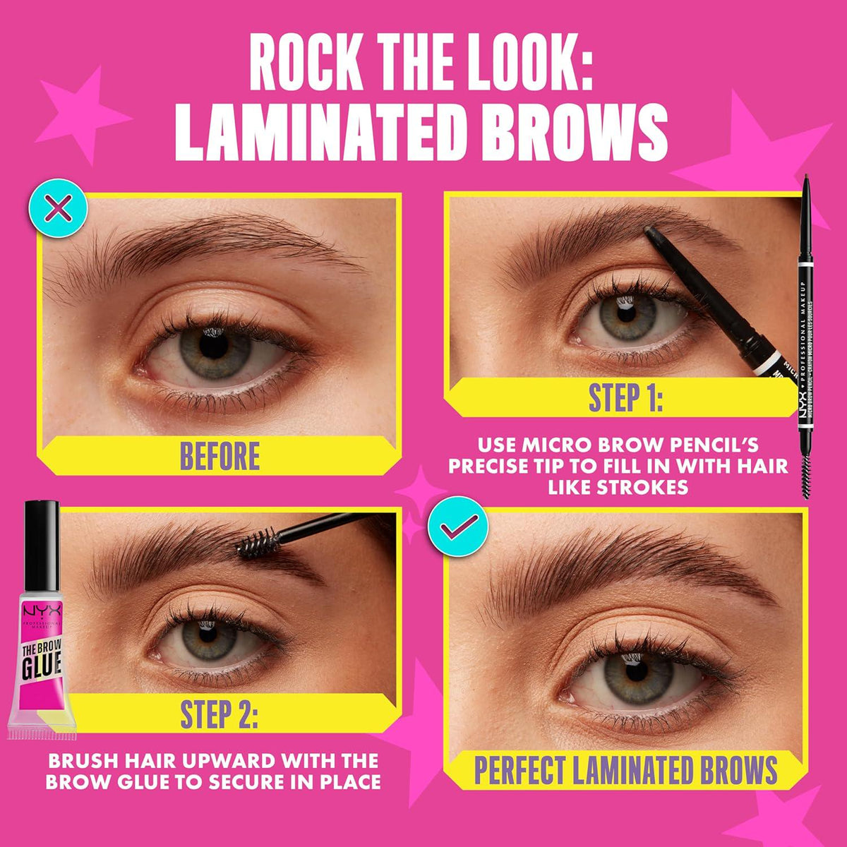 NYX PROFESSIONAL MAKEUP Micro Brow Pencil, Precise Eyebrow Pencil - Ash Brown,