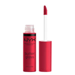 NYX PROFESSIONAL MAKEUP Butter Gloss, Non-Sticky Lip Gloss - Red Velvet (Deep Red),