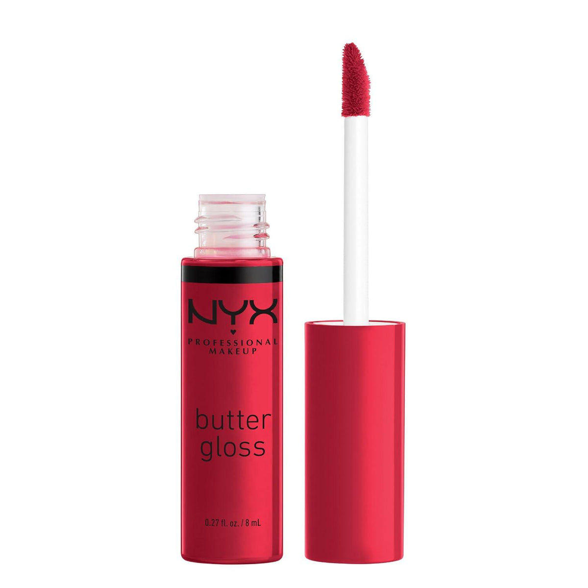NYX PROFESSIONAL MAKEUP Butter Gloss, Non-Sticky Lip Gloss - Red Velvet (Deep Red),