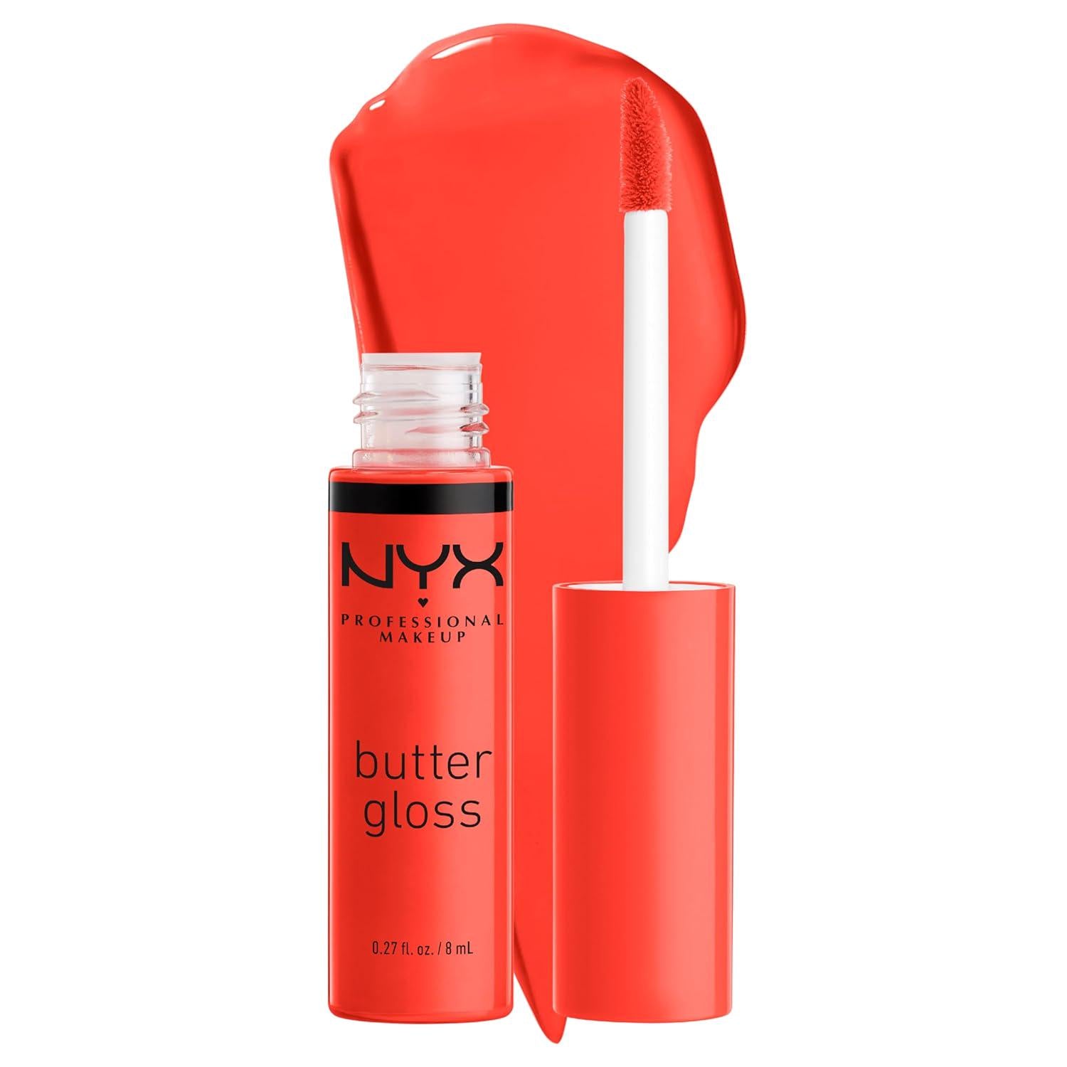 NYX PROFESSIONAL MAKEUP Butter Gloss, Non-Sticky Lip Gloss - Orangesicle (Orange),