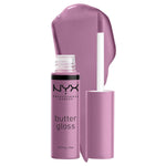 NYX PROFESSIONAL MAKEUP Butter Gloss, Non-Sticky Lip Gloss - Marshmallow (Muted Lilac),