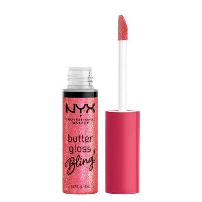 NYX PROFESSIONAL MAKEUP Butter Gloss Bling Lip Gloss, Non Sticky And Shiny Vegan Lip Makeup - She Got Money,