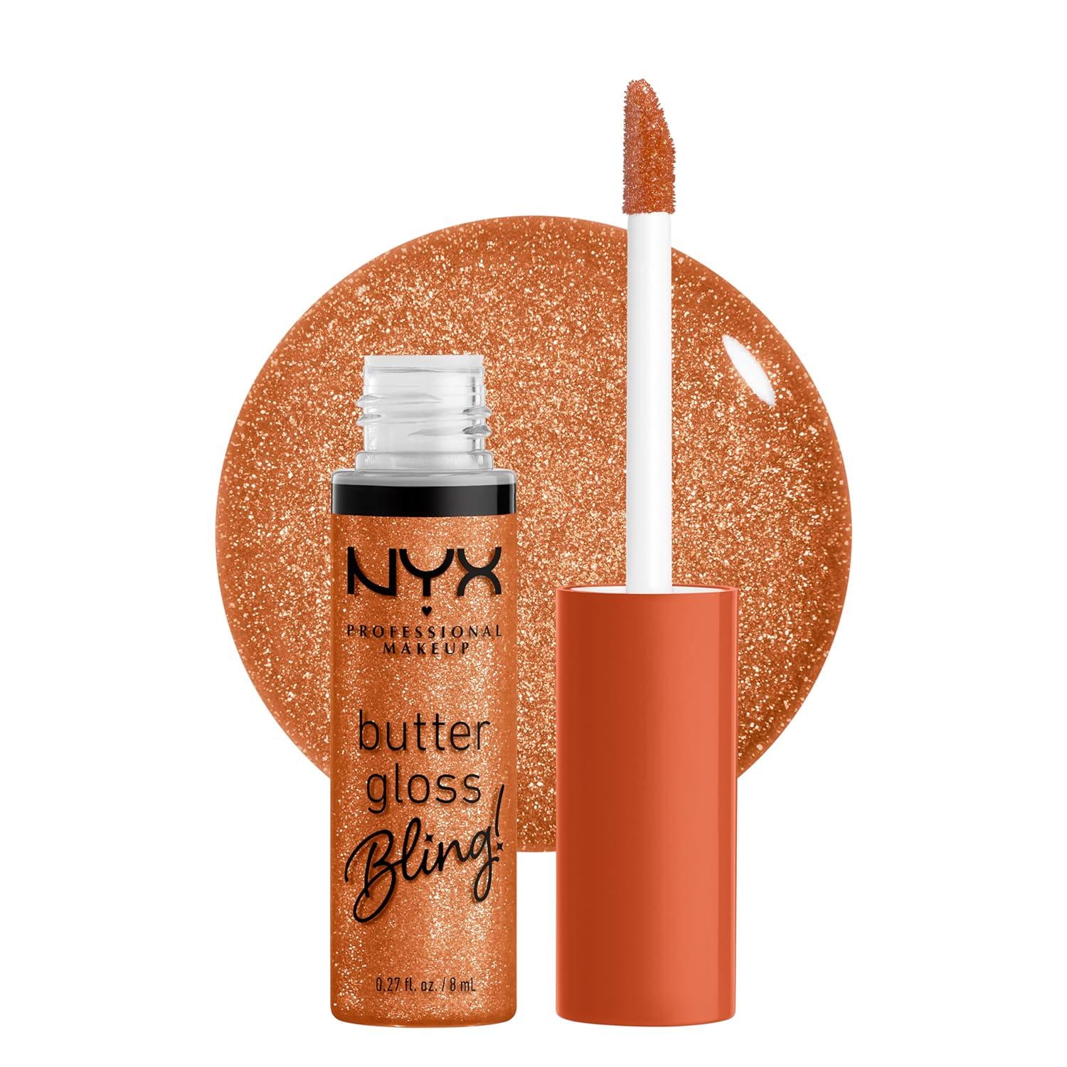 NYX PROFESSIONAL MAKEUP Butter Gloss Bling Lip Gloss, Non Sticky And Shiny Vegan Lip Makeup - Pricey,