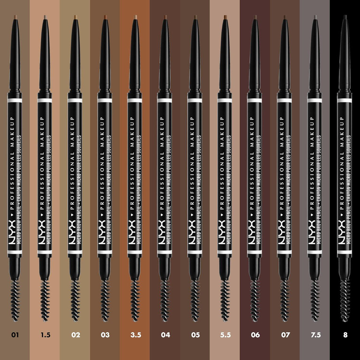NYX PROFESSIONAL MAKEUP Micro Brow Pencil, Precise Eyebrow Pencil - Auburn,