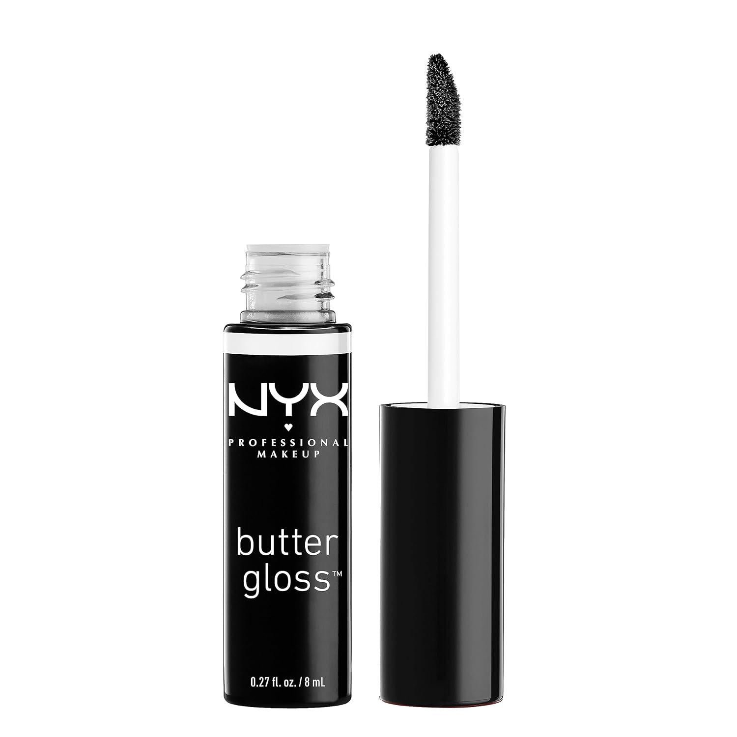 NYX PROFESSIONAL MAKEUP Butter Gloss, Non-Sticky Lip Gloss - Licorice (Black),
