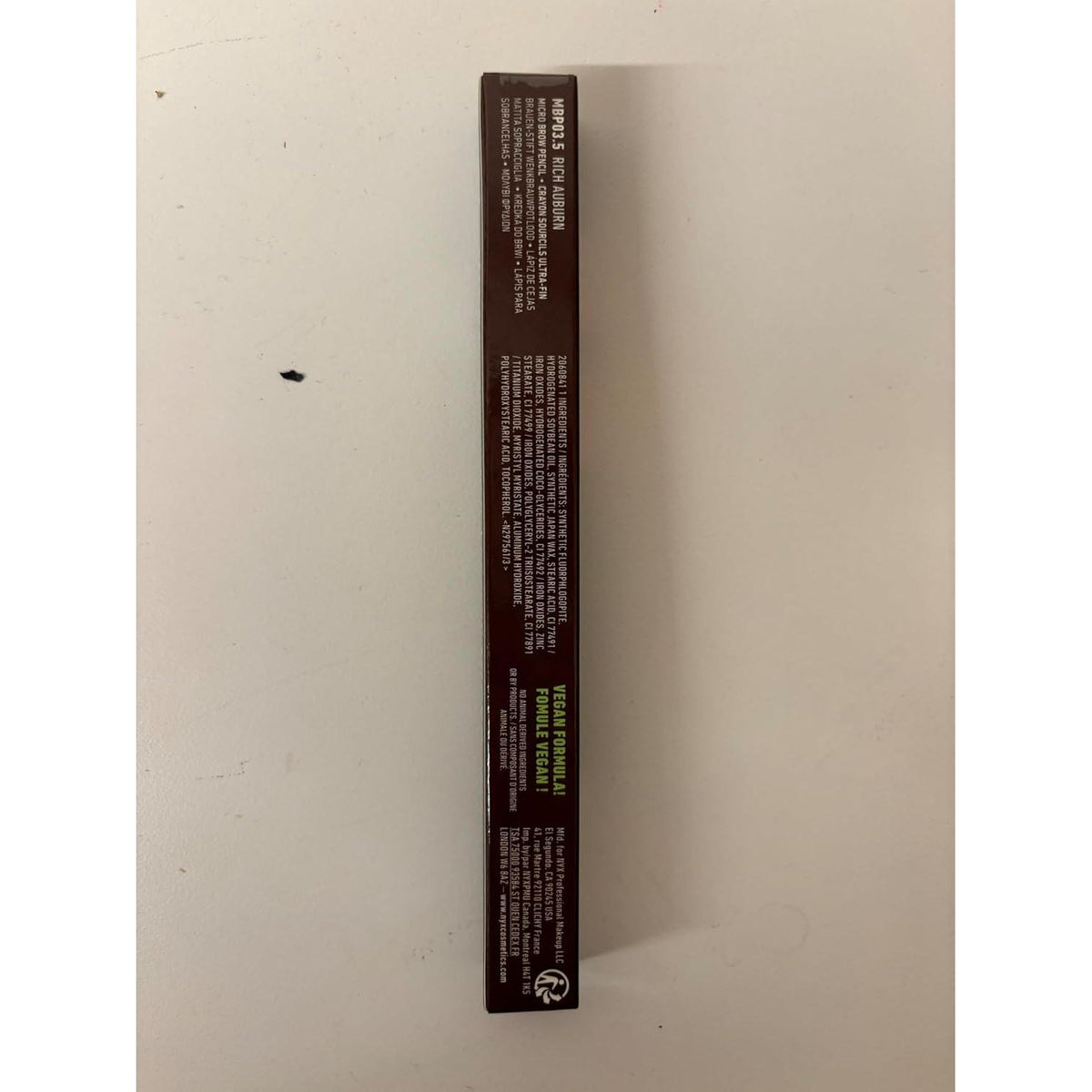 NYX PROFESSIONAL MAKEUP Micro Brow Pencil, Precise Eyebrow Pencil - Rich Auburn,