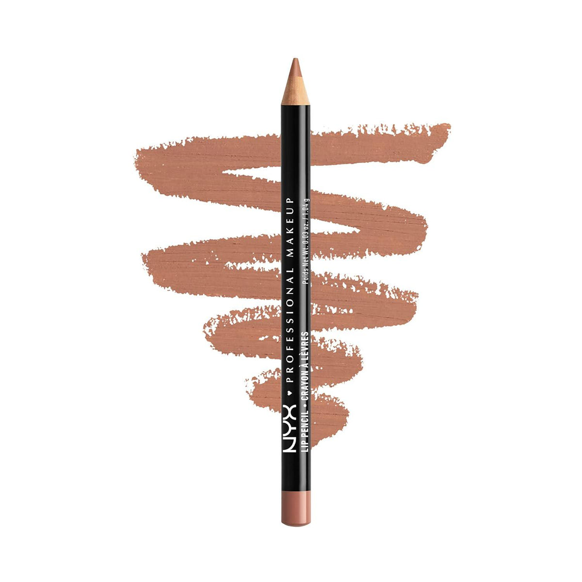 NYX PROFESSIONAL MAKEUP Slim Lip Pencil, Long-Lasting Creamy Lip Liner - Natural,