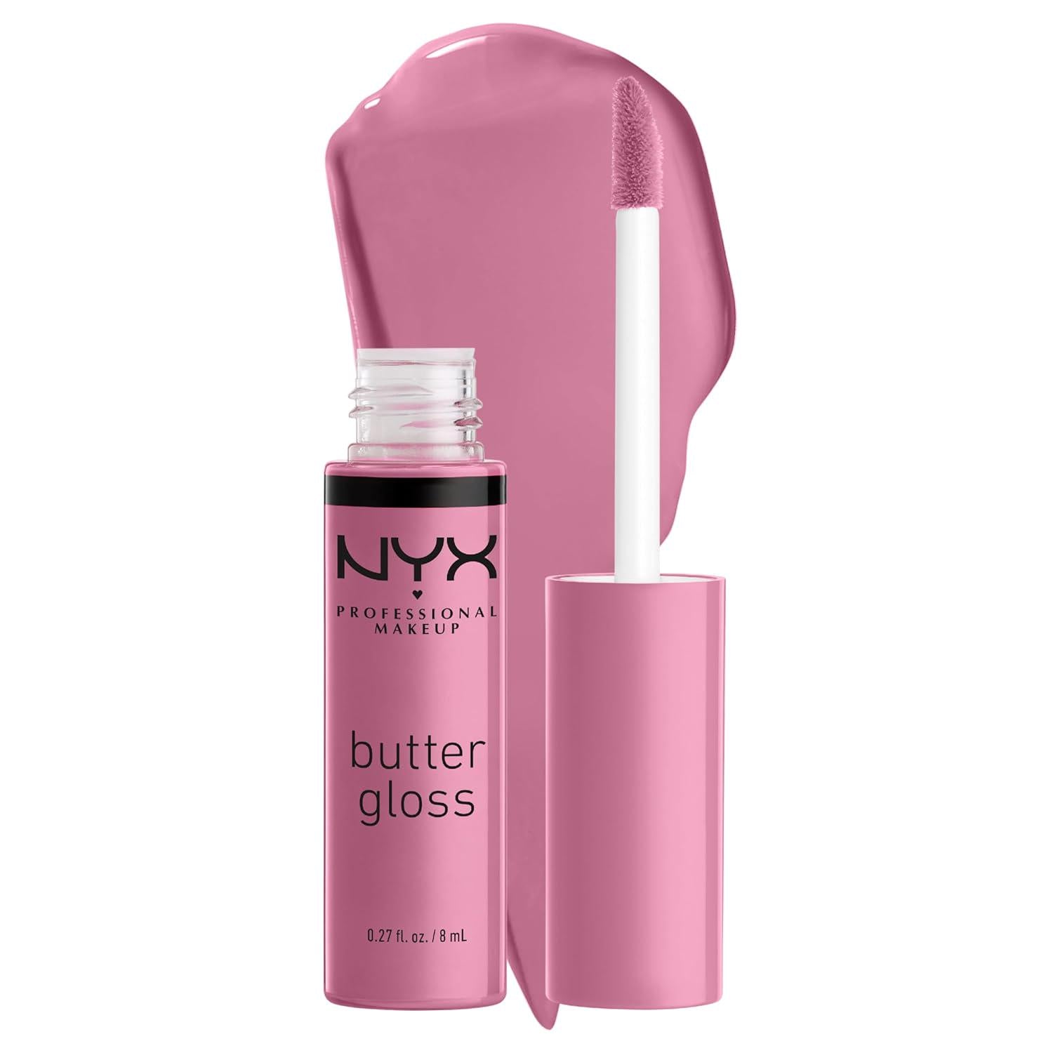 NYX PROFESSIONAL MAKEUP Butter Gloss, Non-Sticky Lip Gloss - Eclair (Pink),