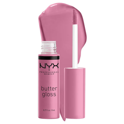 NYX PROFESSIONAL MAKEUP Butter Gloss, Non-Sticky Lip Gloss - Eclair (Pink),