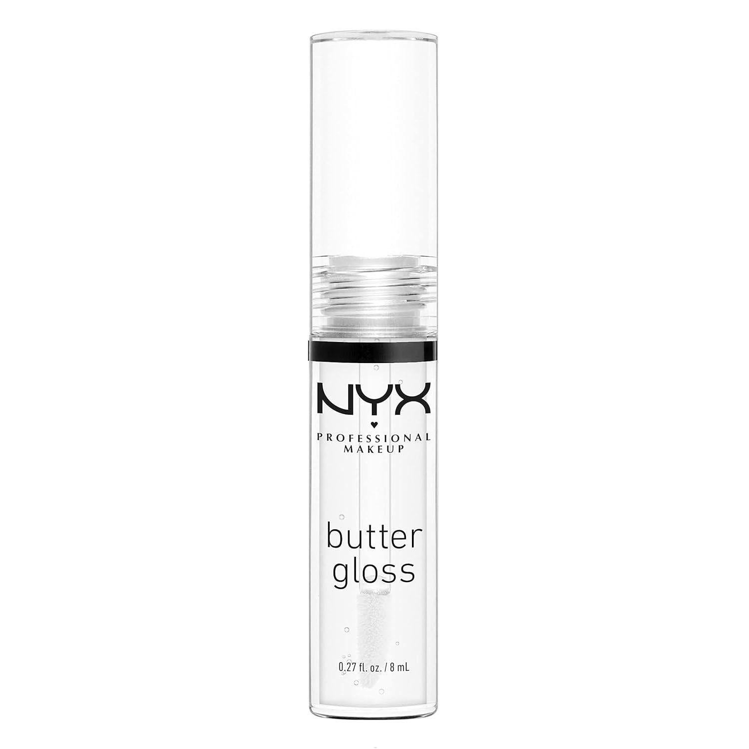 NYX PROFESSIONAL MAKEUP Butter Gloss, Non-Sticky Lip Gloss - Sugar Glass (Clear),