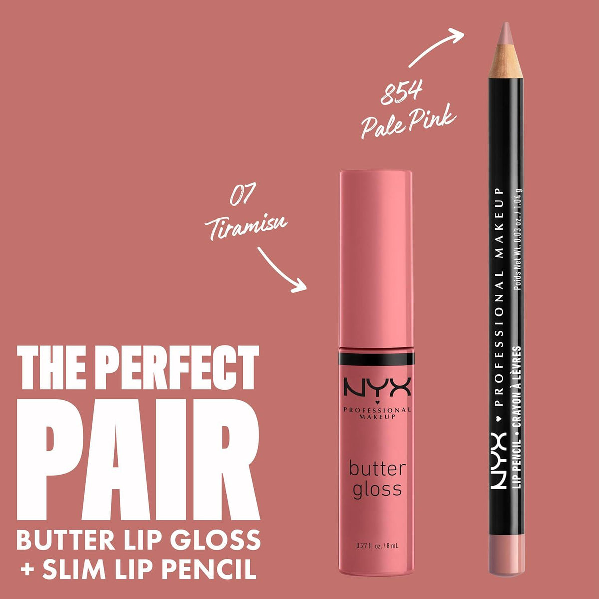 NYX PROFESSIONAL MAKEUP Butter Gloss, Non-Sticky Lip Gloss - Tiramisu (Brown),