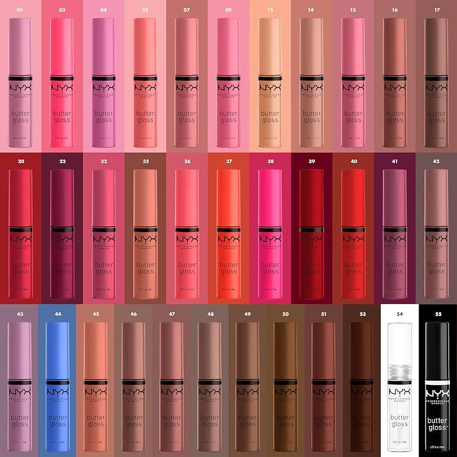 NYX PROFESSIONAL MAKEUP Butter Gloss, Non-Sticky Lip Gloss - Cranberry Pie (Mauve Purple),