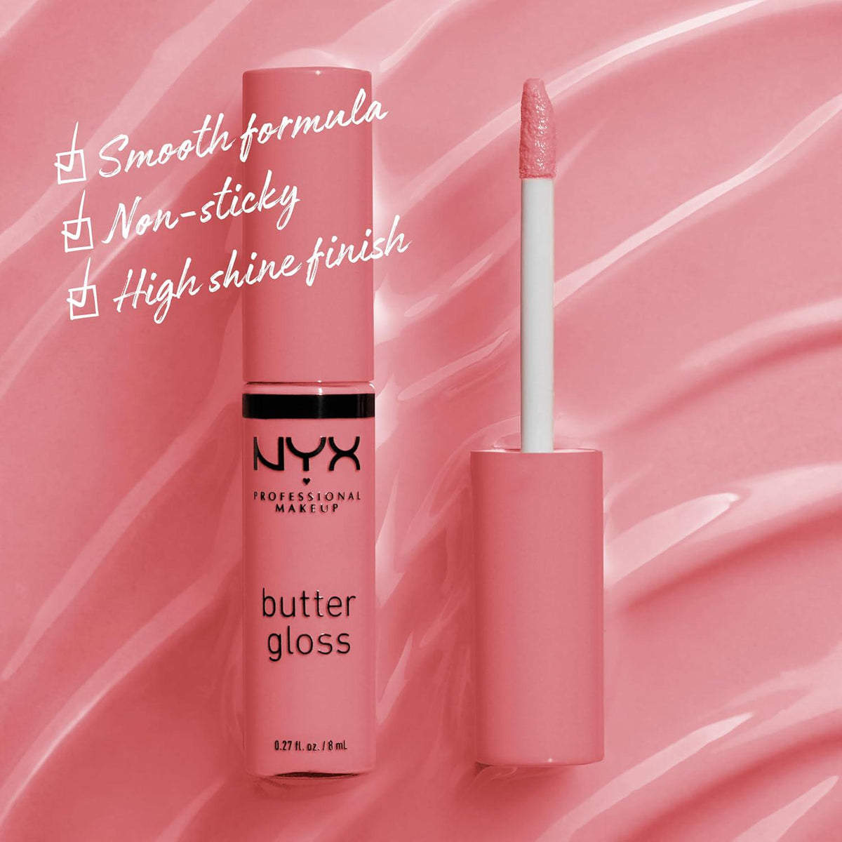 NYX PROFESSIONAL MAKEUP Butter Gloss, Non-Sticky Lip Gloss - Tiramisu (Brown),
