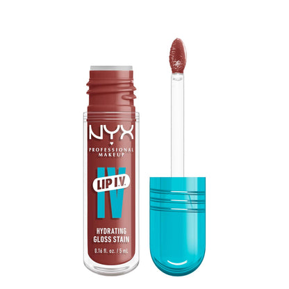 NYX PROFESSIONAL MAKEUP NYX PROFESSIONAL MAKEUP Lip IV Hydrating Glossy Lip Stain With 12HR Hydration - Hydra Honey (Brown)