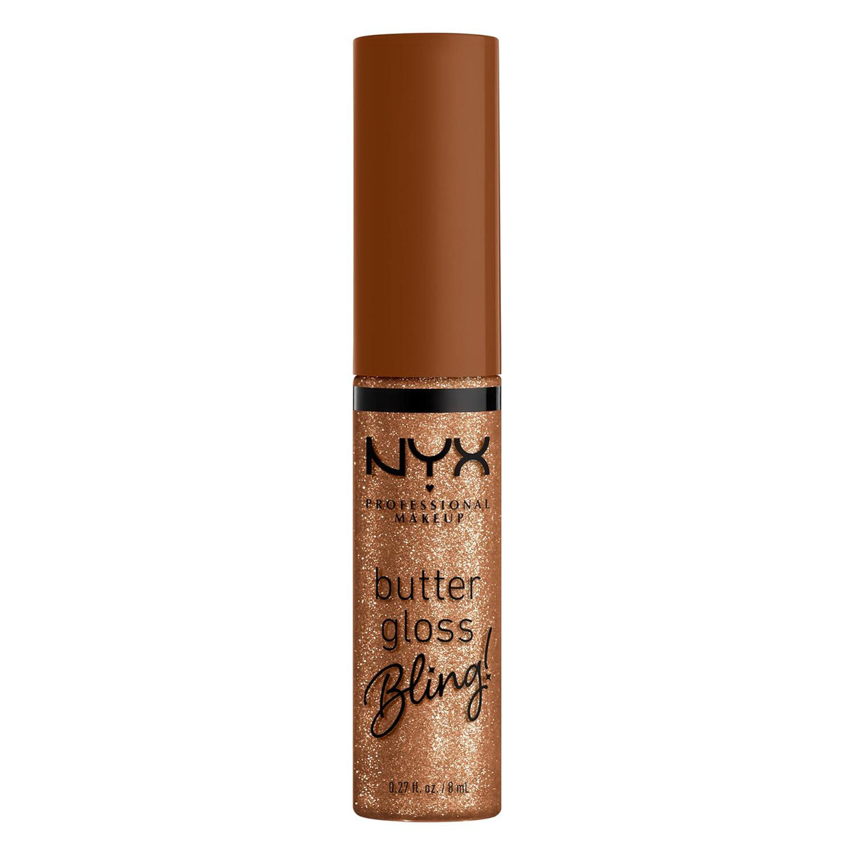 NYX PROFESSIONAL MAKEUP Butter Gloss Bling Lip Gloss, Non Sticky And Shiny Vegan Lip Makeup - Pay Me In Gold,