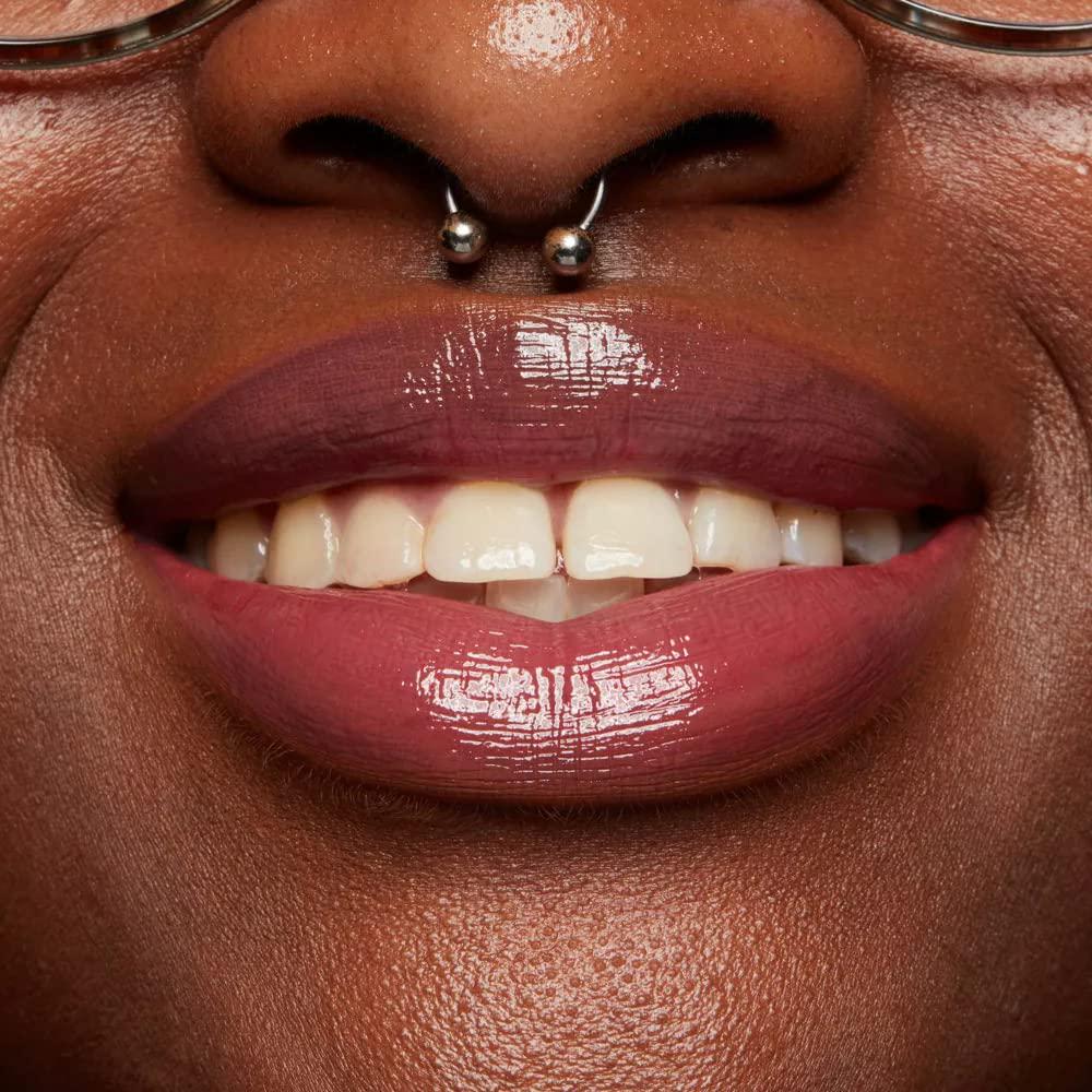 NYX PROFESSIONAL MAKEUP Butter Gloss, Non-Sticky Lip Gloss - Cinnamon Roll (Dusty Nude Mauve),