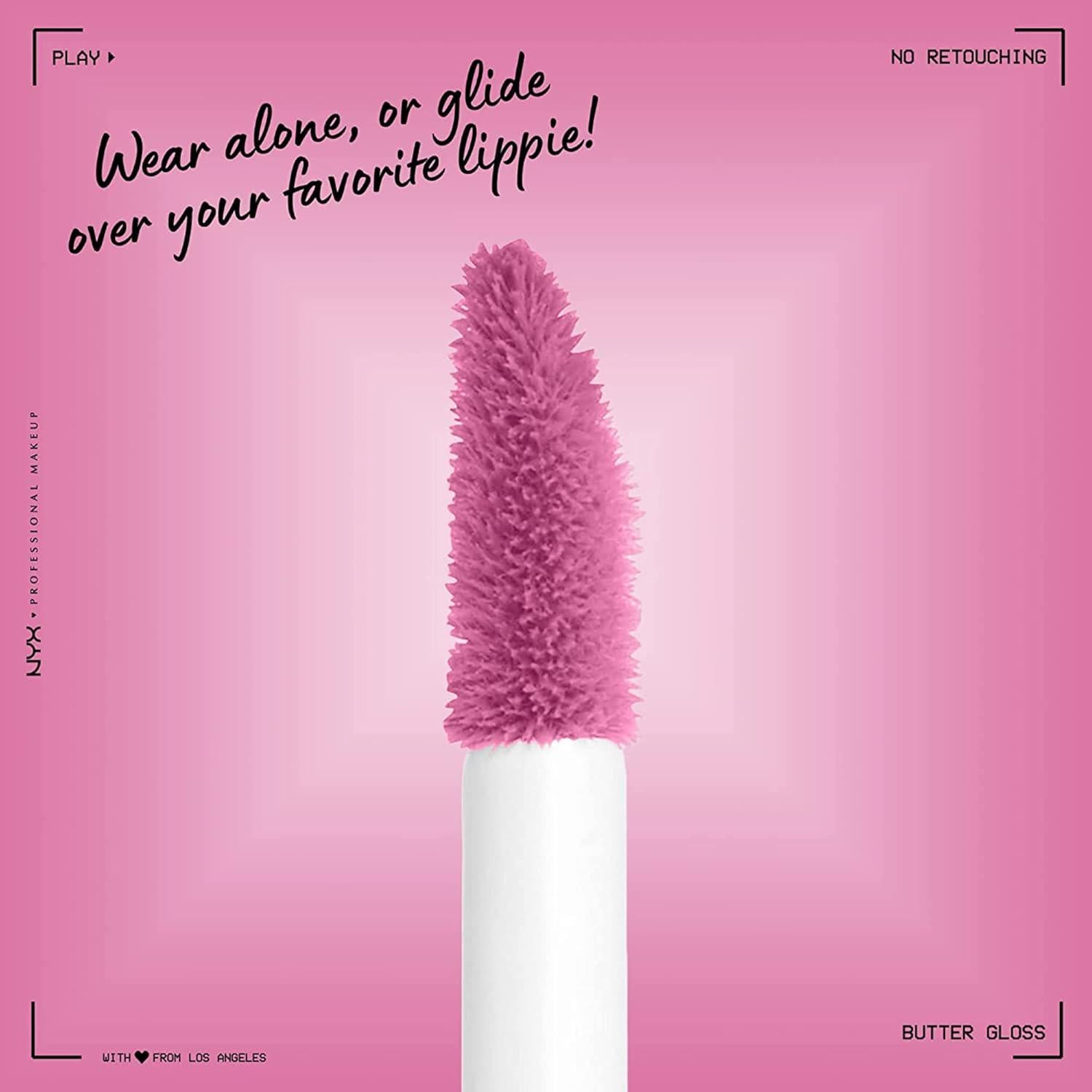NYX PROFESSIONAL MAKEUP Butter Gloss, Non-Sticky Lip Gloss - Merengue (Pink Lilac),