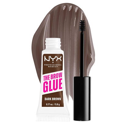 NYX PROFESSIONAL MAKEUP NYX PROFESSIONAL MAKEUP The Brow Glue, Extreme Hold Tinted Eyebrow Gel - Dark Brown