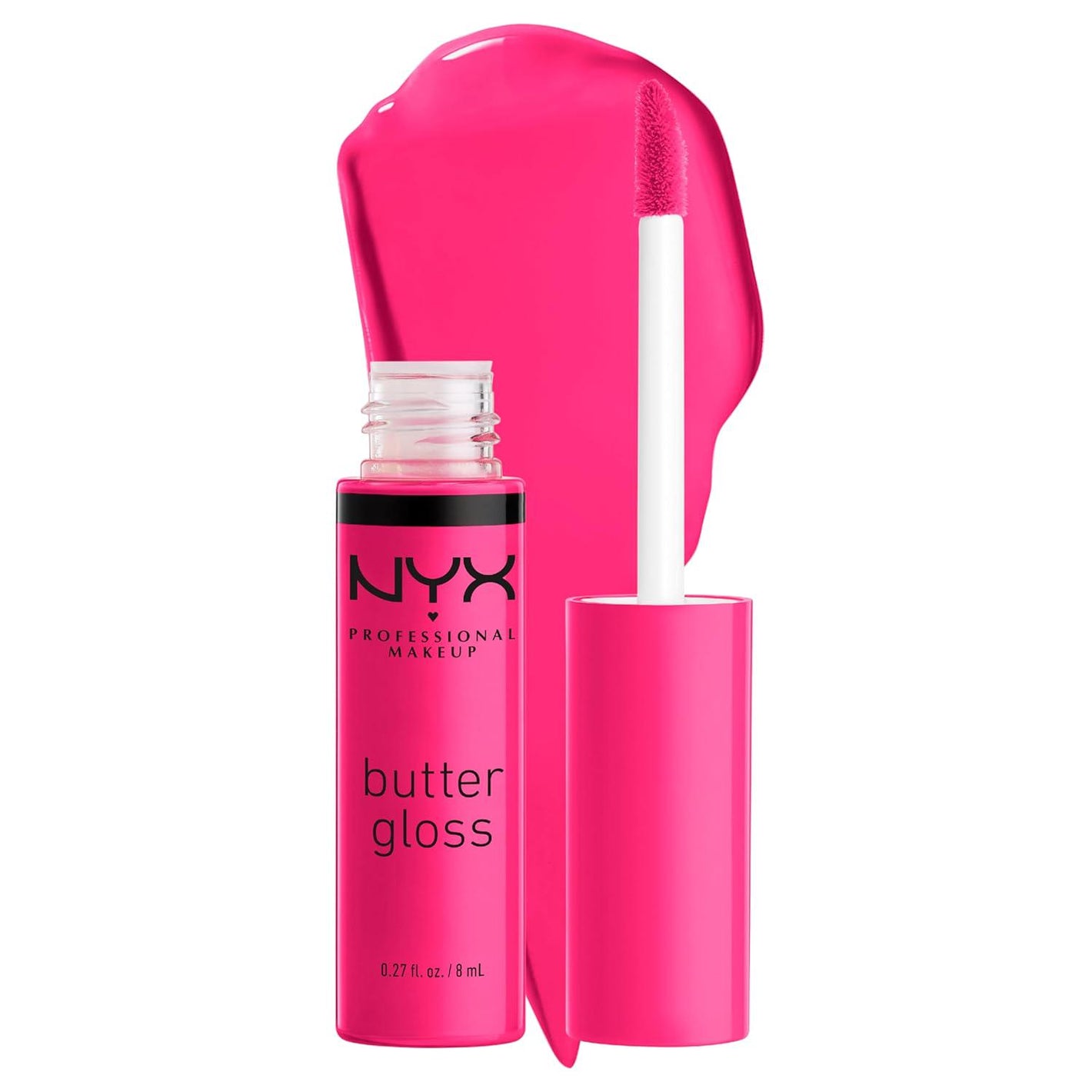 NYX PROFESSIONAL MAKEUP Butter Gloss, Non-Sticky Lip Gloss - Summer Fruit (Hot Pink),