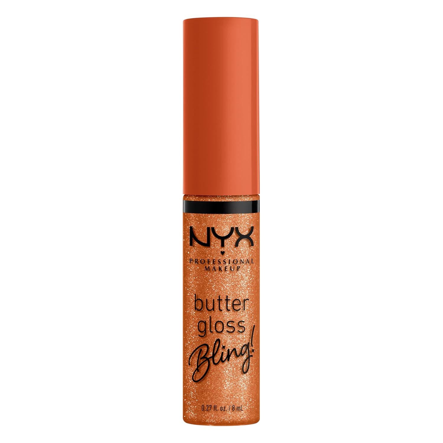 NYX PROFESSIONAL MAKEUP Butter Gloss Bling Lip Gloss, Non Sticky And Shiny Vegan Lip Makeup - Pricey,